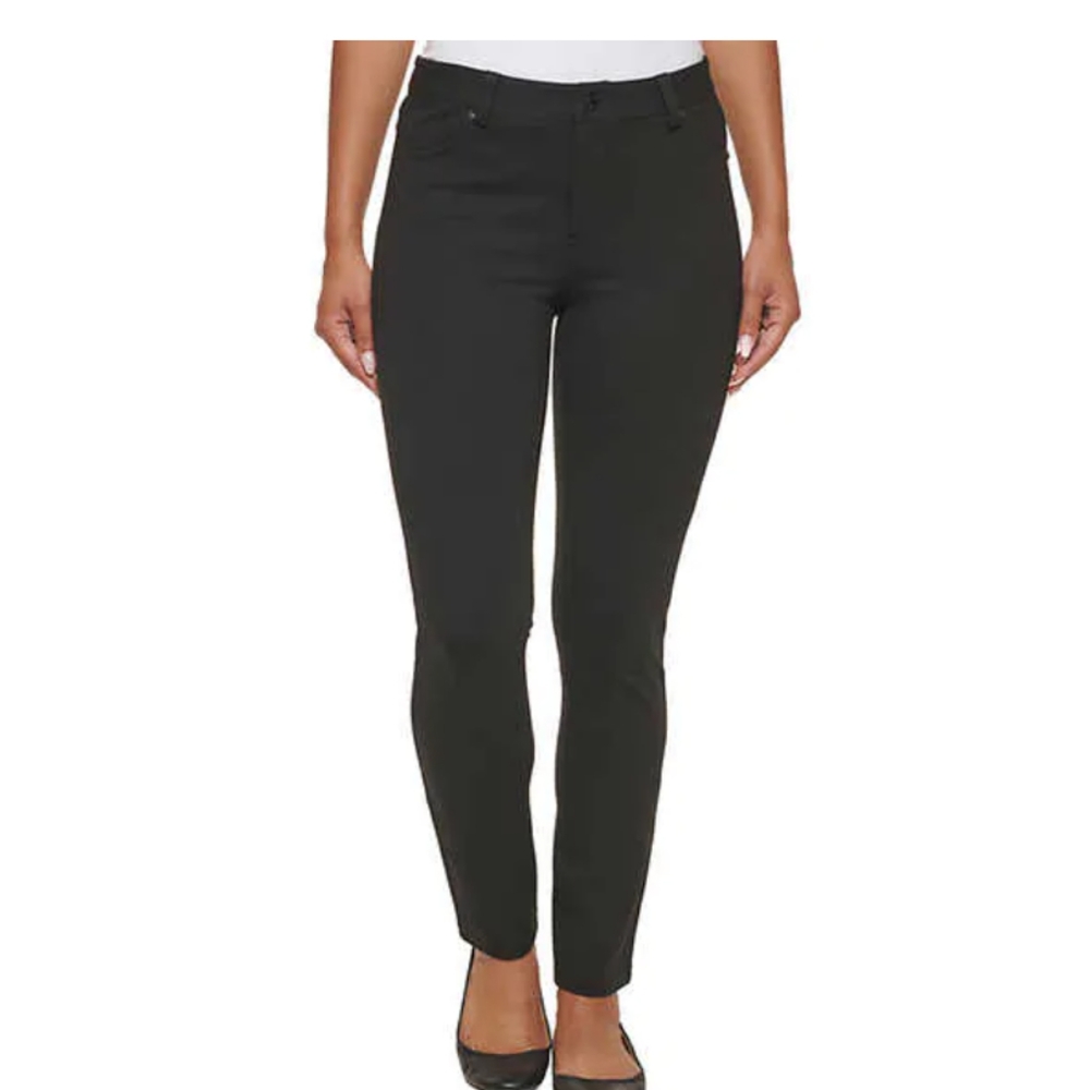 A DKNY jeans Ladies' Ponte Pant in Gray/black